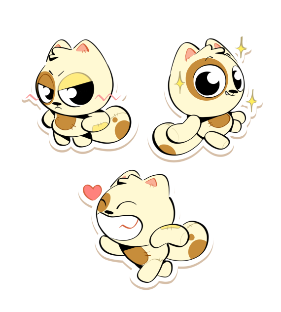 stuffed kitty prints - ibisPaint