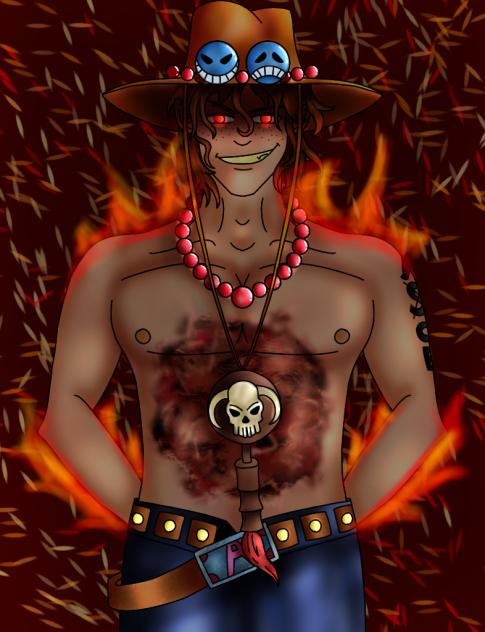 Portgas D Ace (Fire fist Ace) - ibisPaint