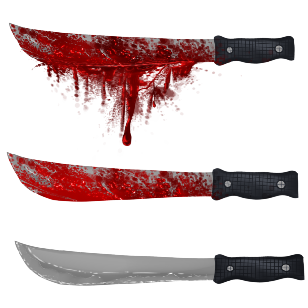10 bloody machete props
