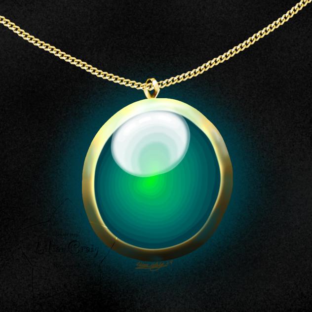 Realism emerald necklace