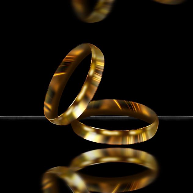 Two golden rings - ibisPaint