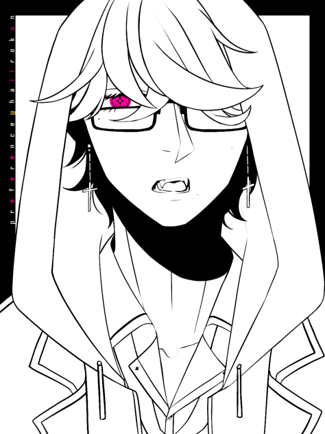 好みの美少年（塗り絵）