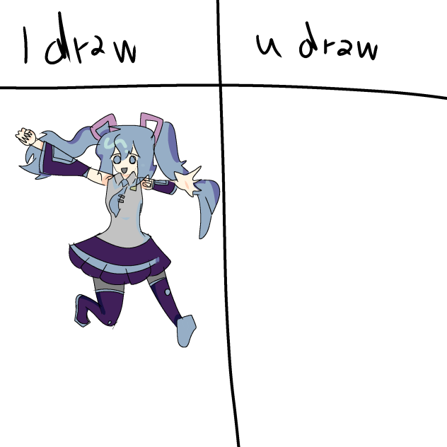 i draw u draw collab yay