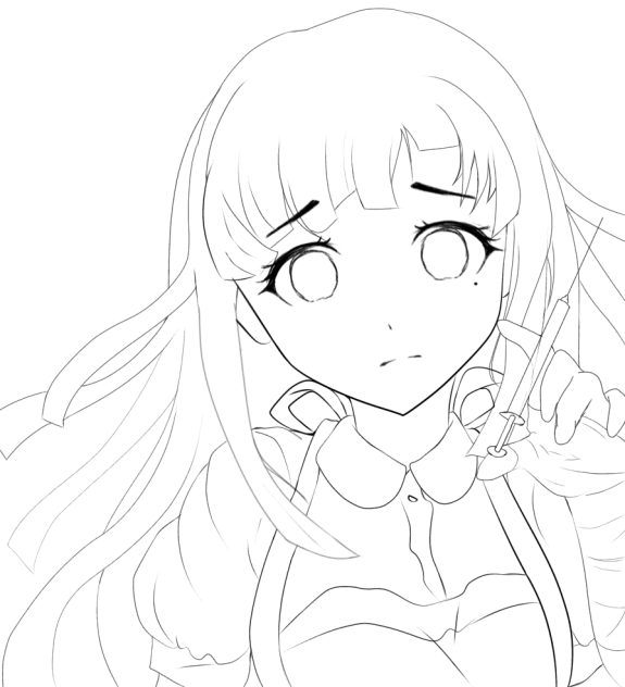 Mikan tsumiki (line art 3)