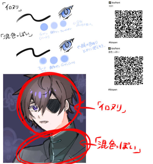 色塗りに使うペン
