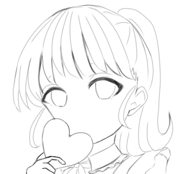 オリキャラ13　線画