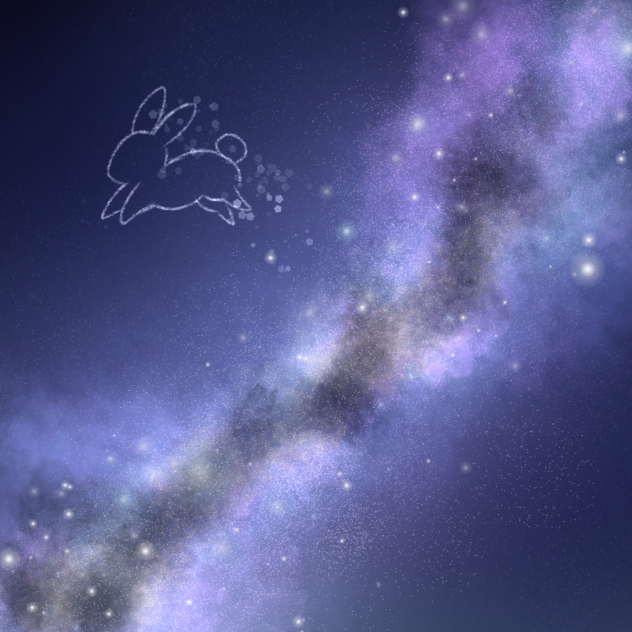 回る空うさぎ
