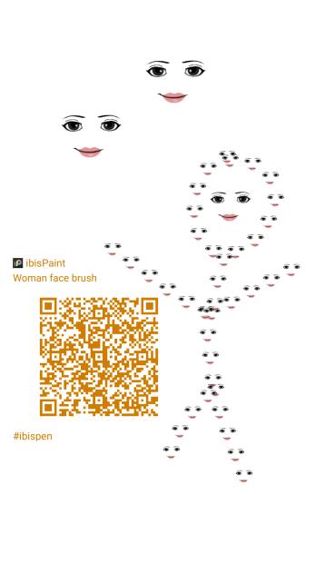 Woman face brush