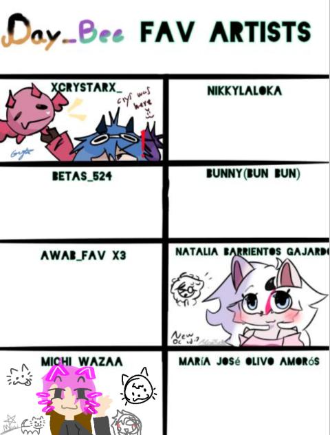 Day_Bee's fav artists