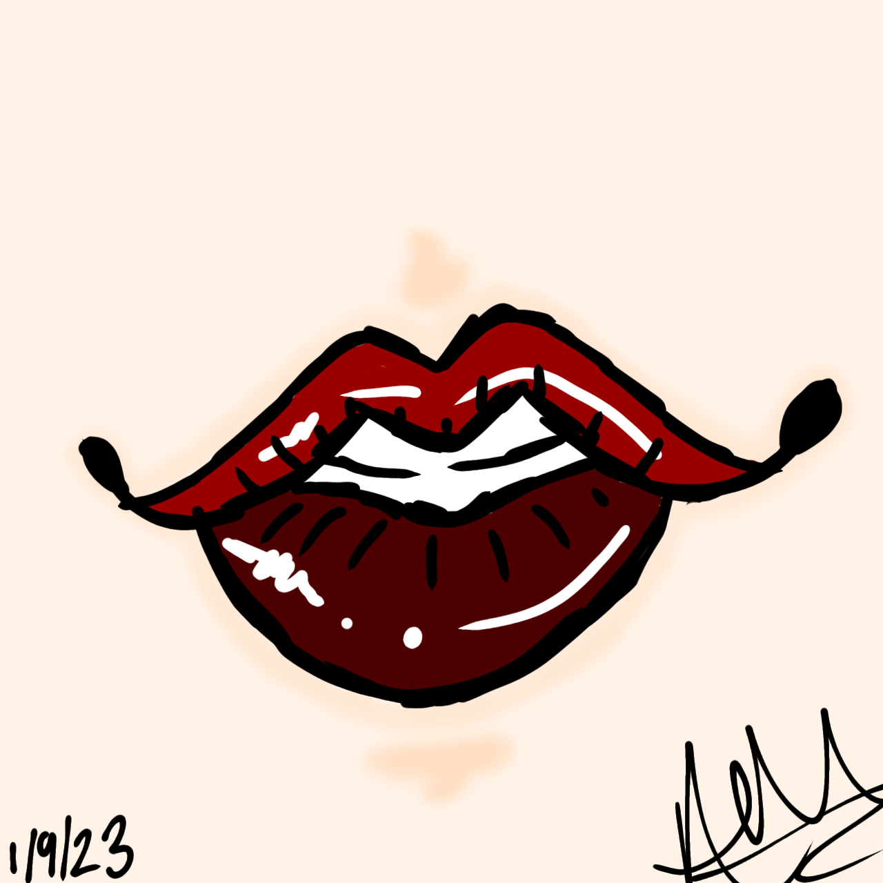 Lip Drawing ibisPaint