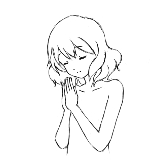 線画 ご冥福をお祈りします ibisPaint