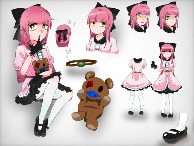 オリキャラ設定資料 風 Ibispaint