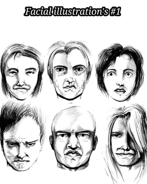 Facial illustration's #1