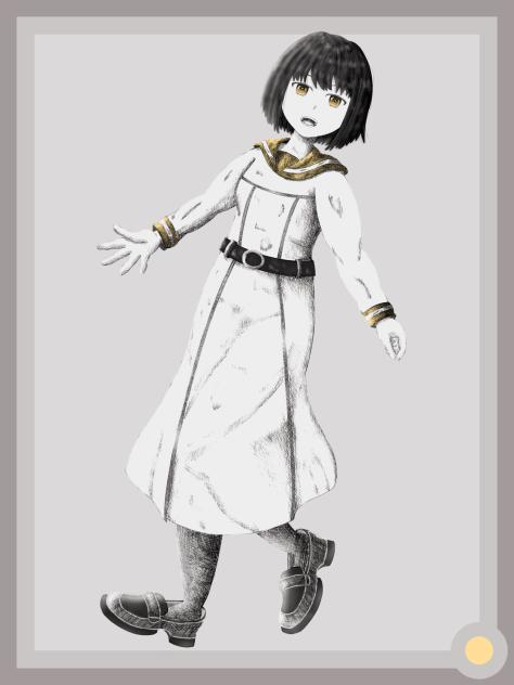 セーラーワンピースの女の子