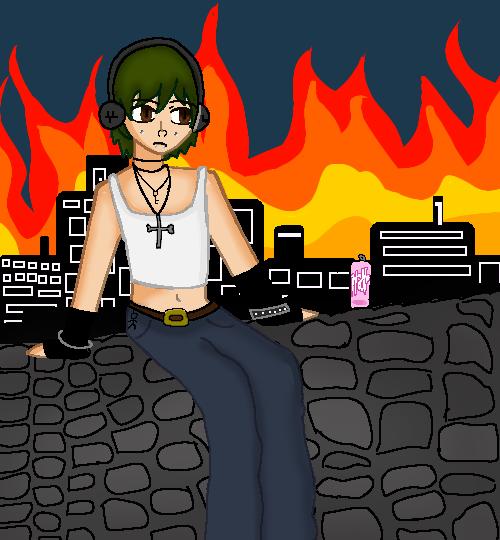 city on fire