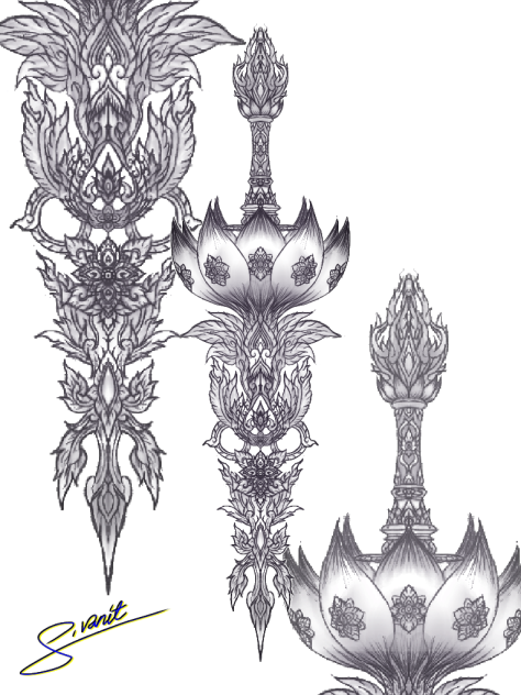 วาดแบบลายไทย