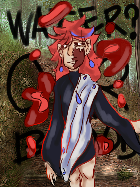 water or blood