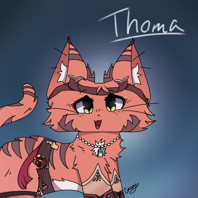 Thoma as a cat