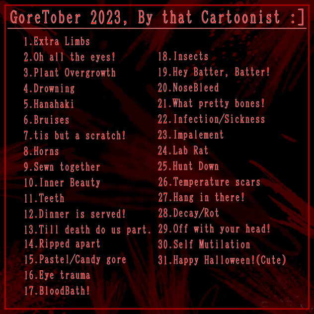 Goretober, by me^