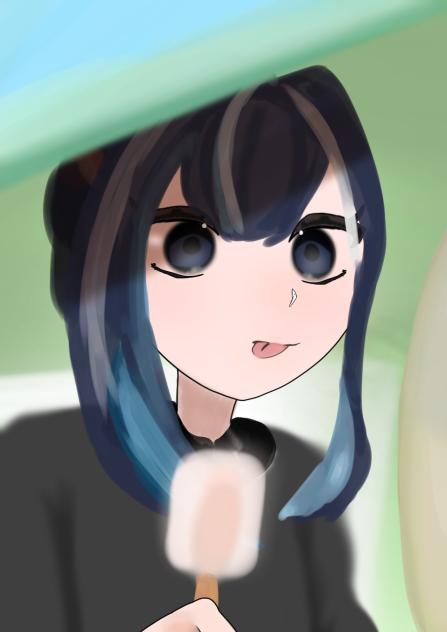 ぺろっ、、パク🍦