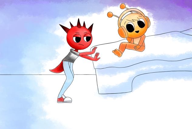 Sprunki Oren x raddy you room