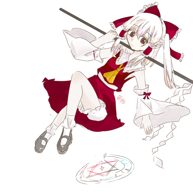 らくがき白髪霊夢
