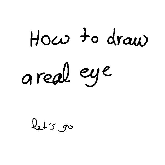 How to draw a real eye