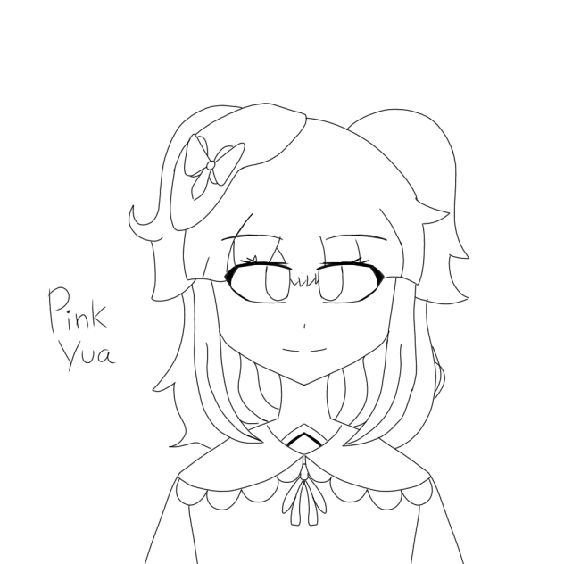 Pink Yua Contest (line art)