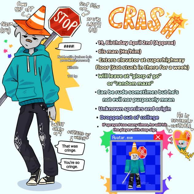 Regretevator Oc! slash Roblox Oc