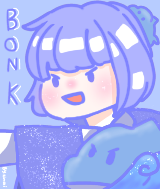 Vẽ tặng Bonk Moon UoU - ibisPaint
