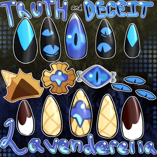 Truth and Deceit Nail Concept