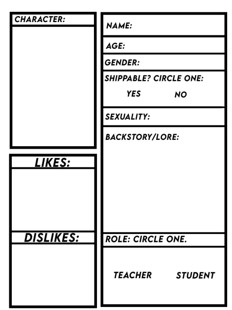 Character sheet for my comic🥀