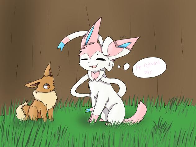 Sad sylveon confused eevee