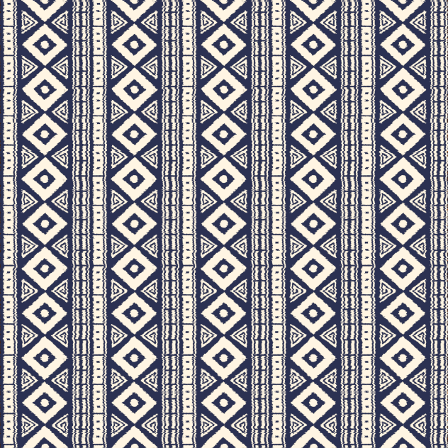 Tribal Pattern Blue