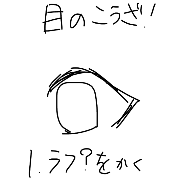 なひちゃ流目の書き方講座〜！