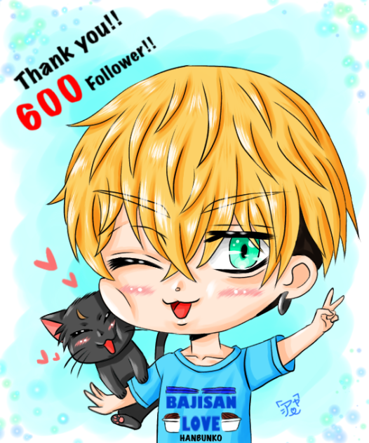 600フォロワー記念に描いた千冬