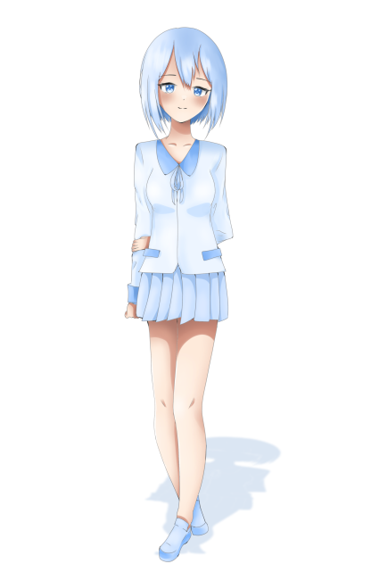 Blue shadow