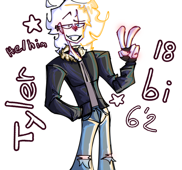 Redrawing an old oc! -Tyler
