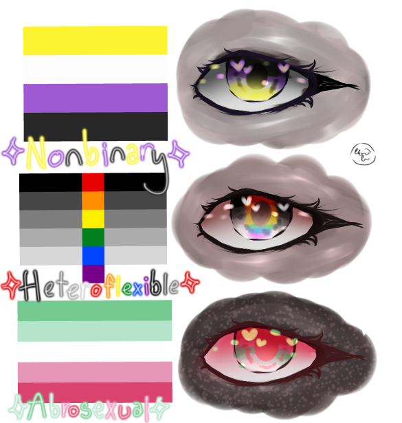 LGBTQ+ Flags as Eyes 7