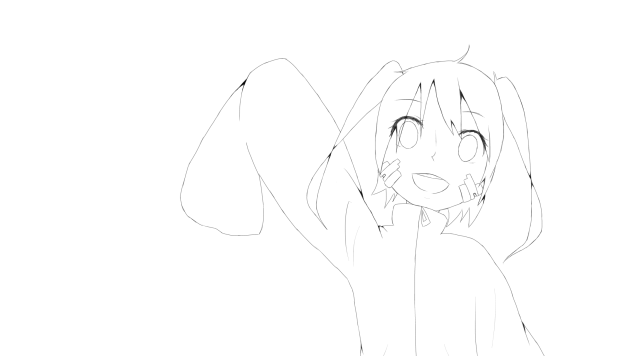 榎本貴音 エネ 線画