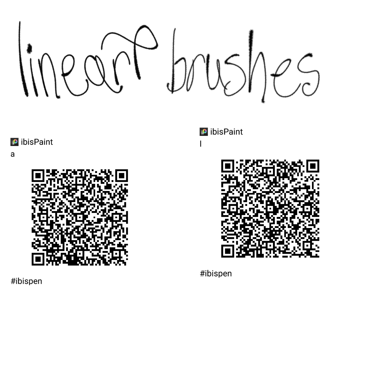 Lineart ink brushes - ibisPaint