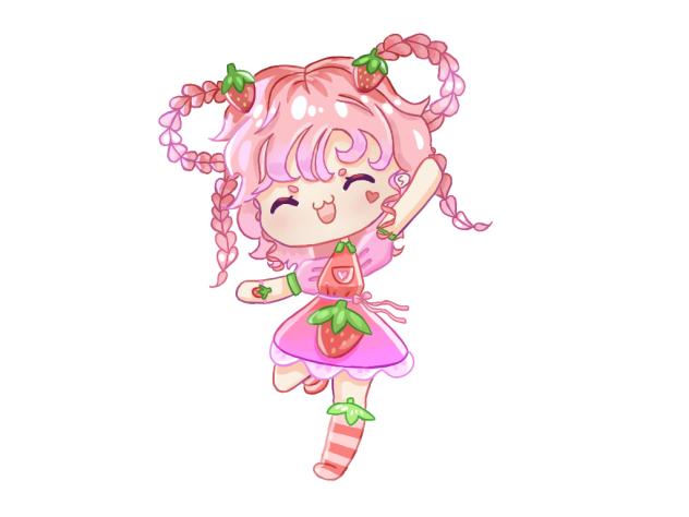 strawberry chibi girl