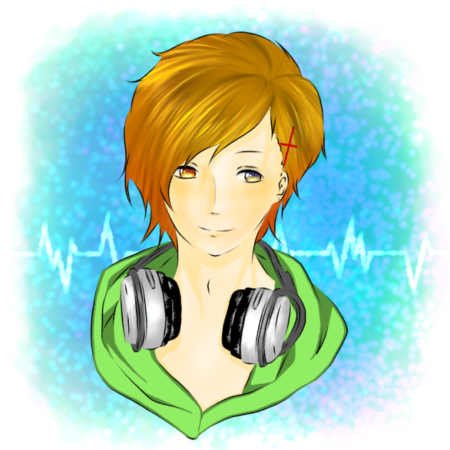 ヘッドホン男子 Ibispaint