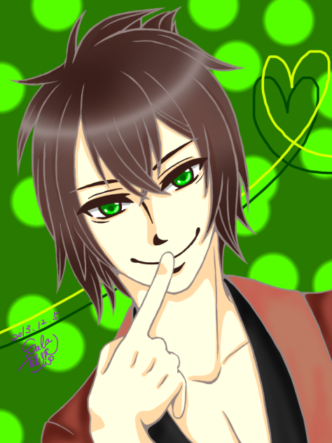 勿論、此処に口付けるよね？