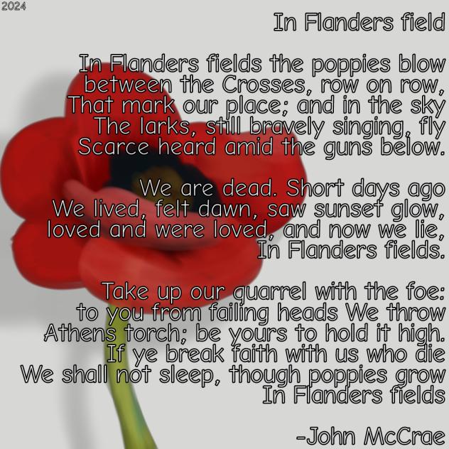 Remembrance day 2024