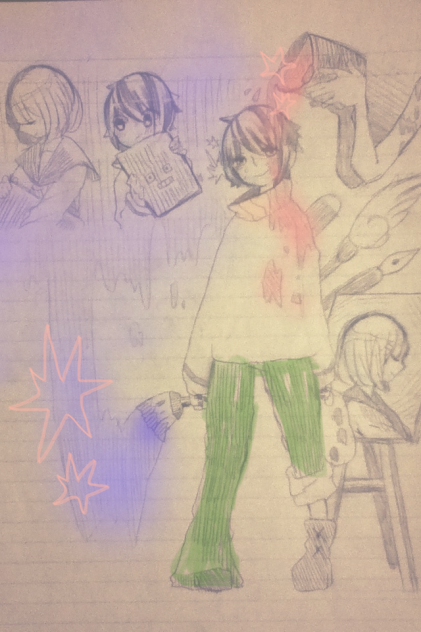絵ヲ描ク