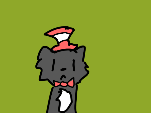 cat in da hat says MEOW