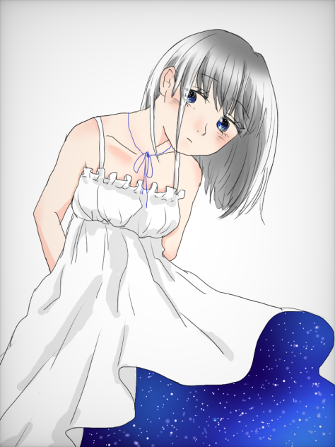 ちらっと夜空