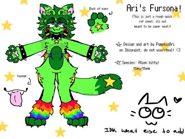 My fursonas ref sheet 🐾