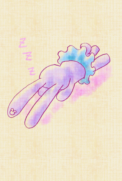 寝落ちたステラ・ルー